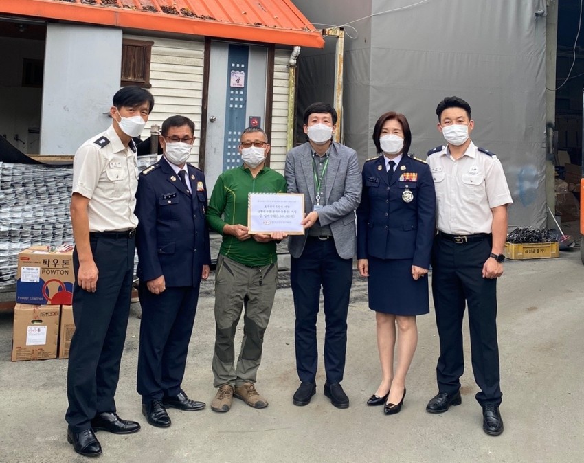 이동읍 묵리 호우피해주민 지원- 용인소방서, 한국소방산업기술원.JPG