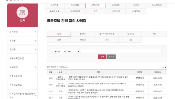 5. 용인특례시는 공동주택 관리나 법령에 대한 질의응답 사례 1220건을 데이터베이스(DB)화해 시 홈페이지에 게시했다.jpg