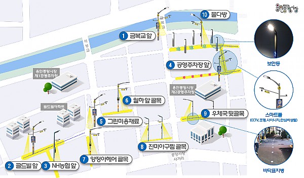 1. 용인특례시가 처인구 중앙동 일원에 범죄예방 환경디지안 시설물 설치 사업을 진행 중이다..jpg