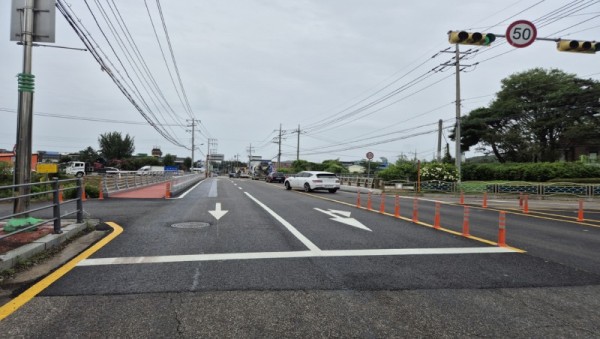 4. 처인구는 이동읍 천리1교 가교 설치를 마치고 개통했다.JPG